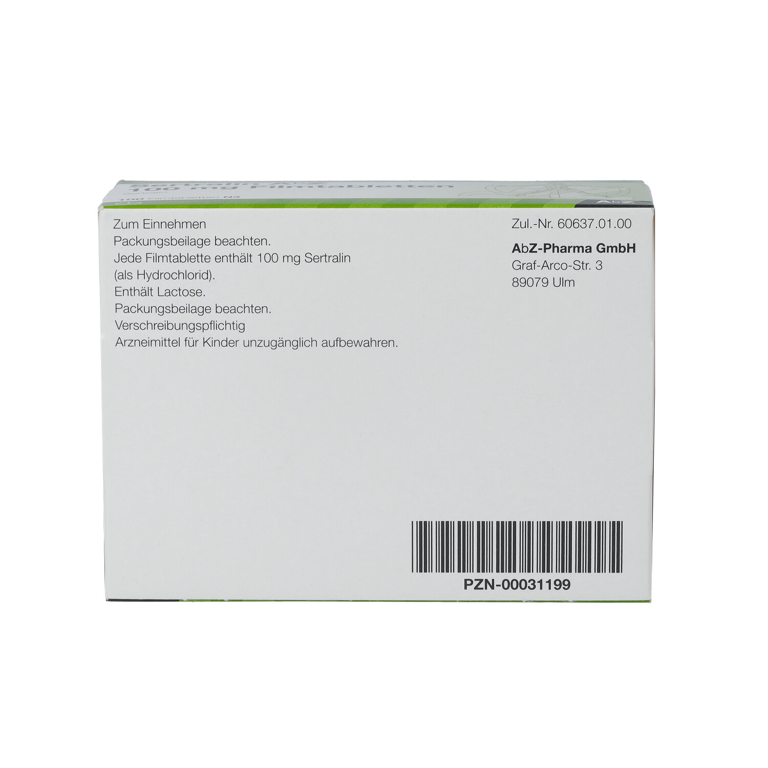 SERTRALIN AbZ 100 mg Filmtabletten