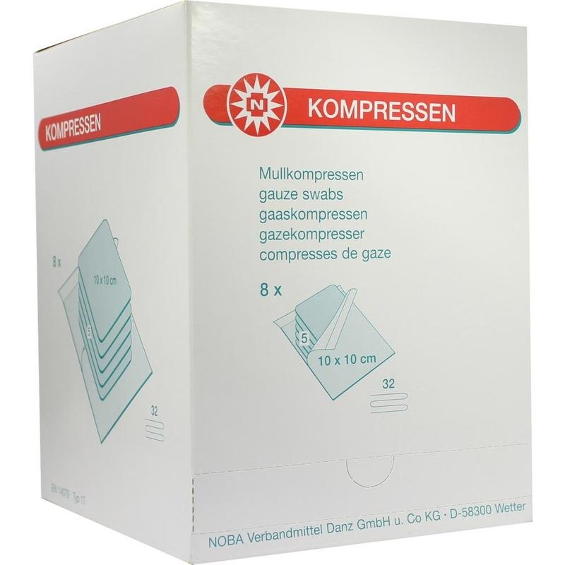 MULLKOMPRESSEN 10x10 cm steril 32fach