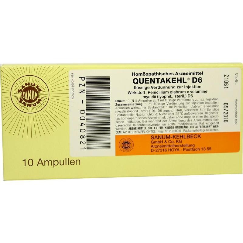 QUENTAKEHL D 6 Ampullen