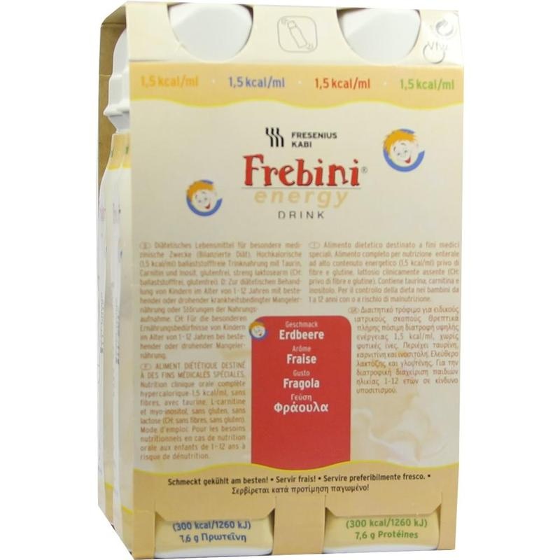 FREBINI Energy Drink Erdbeere Trinkflasche