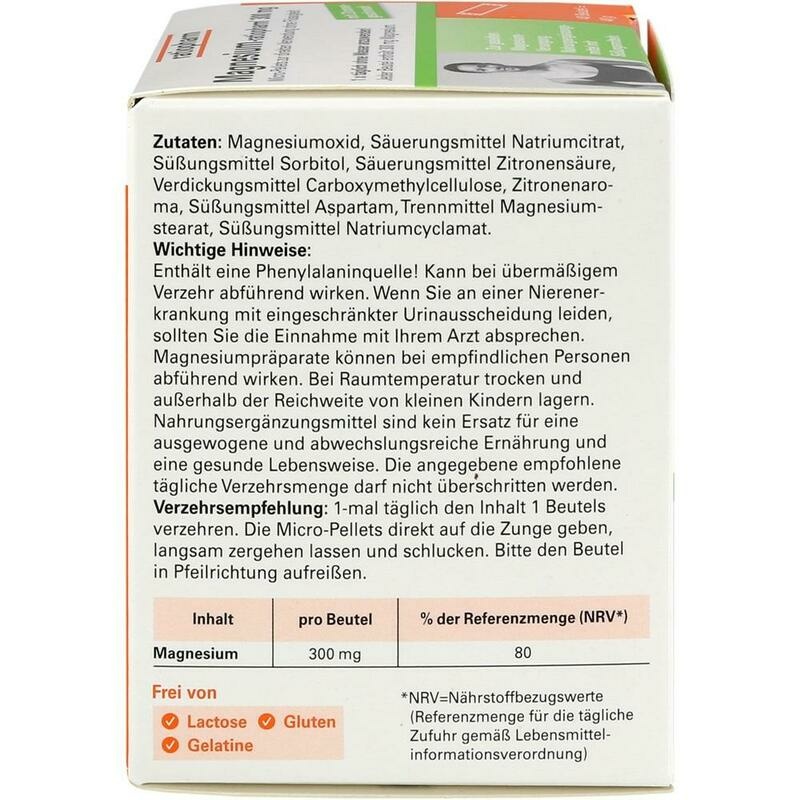 MAGNESIUM-RATIOPHARM 300 mg Micro-Pellets m.Gran.
