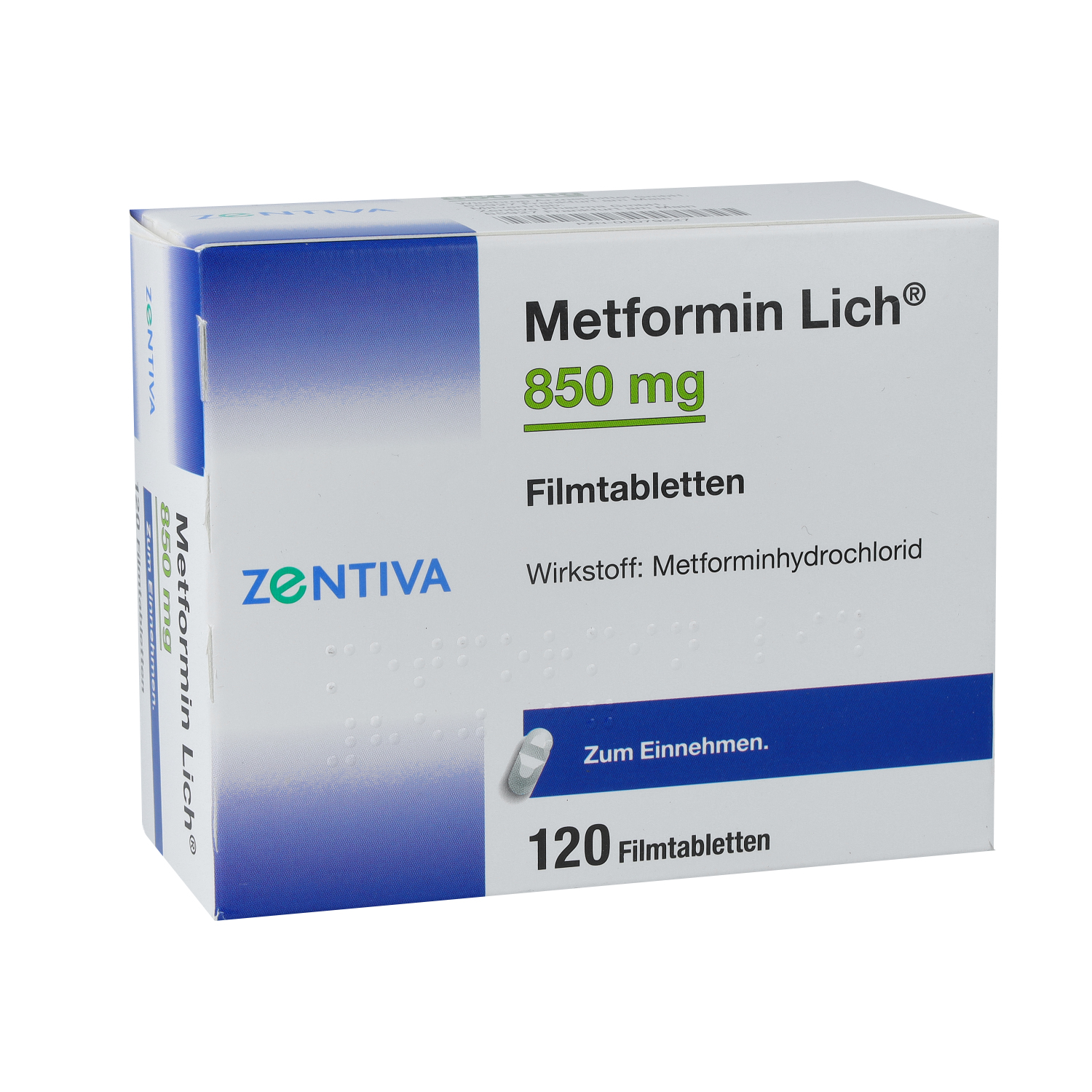 METFORMIN Lich 850 mg Filmtabletten