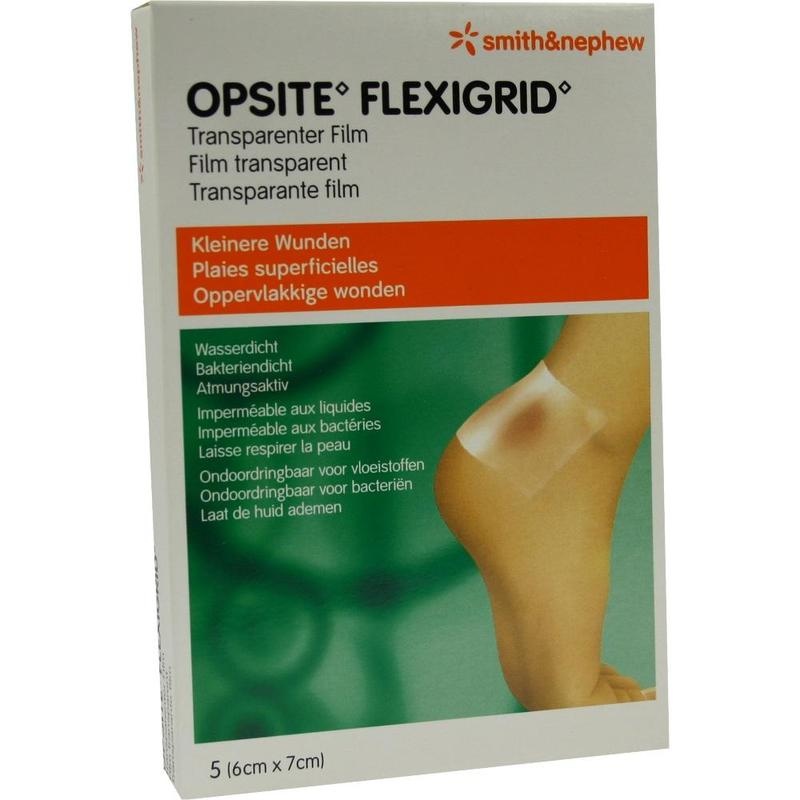 OPSITE Flexigrid transp.Wundverb.6x7 cm steril