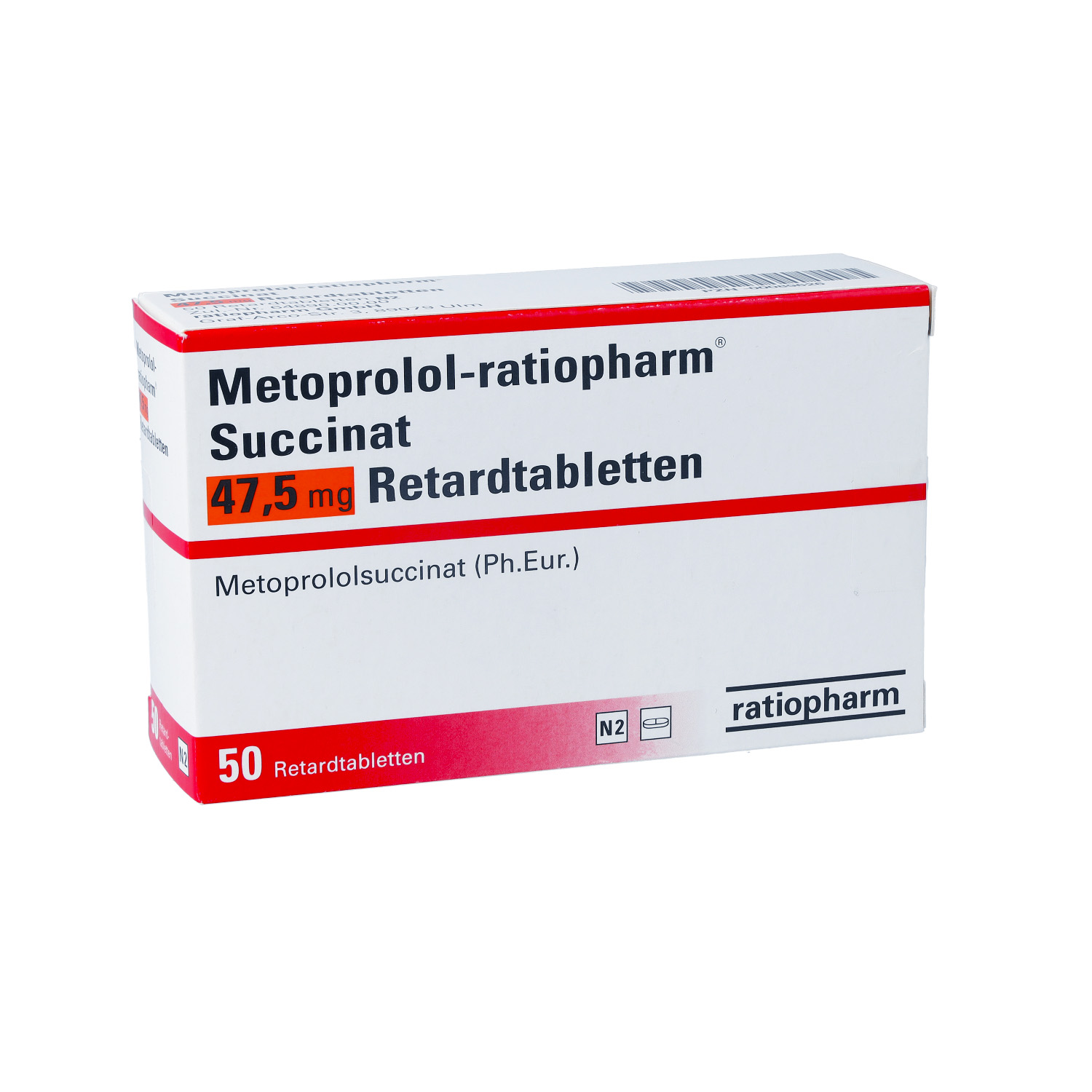 METOPROLOL-ratiopharm Succinat 47,5 mg Retardtabl.