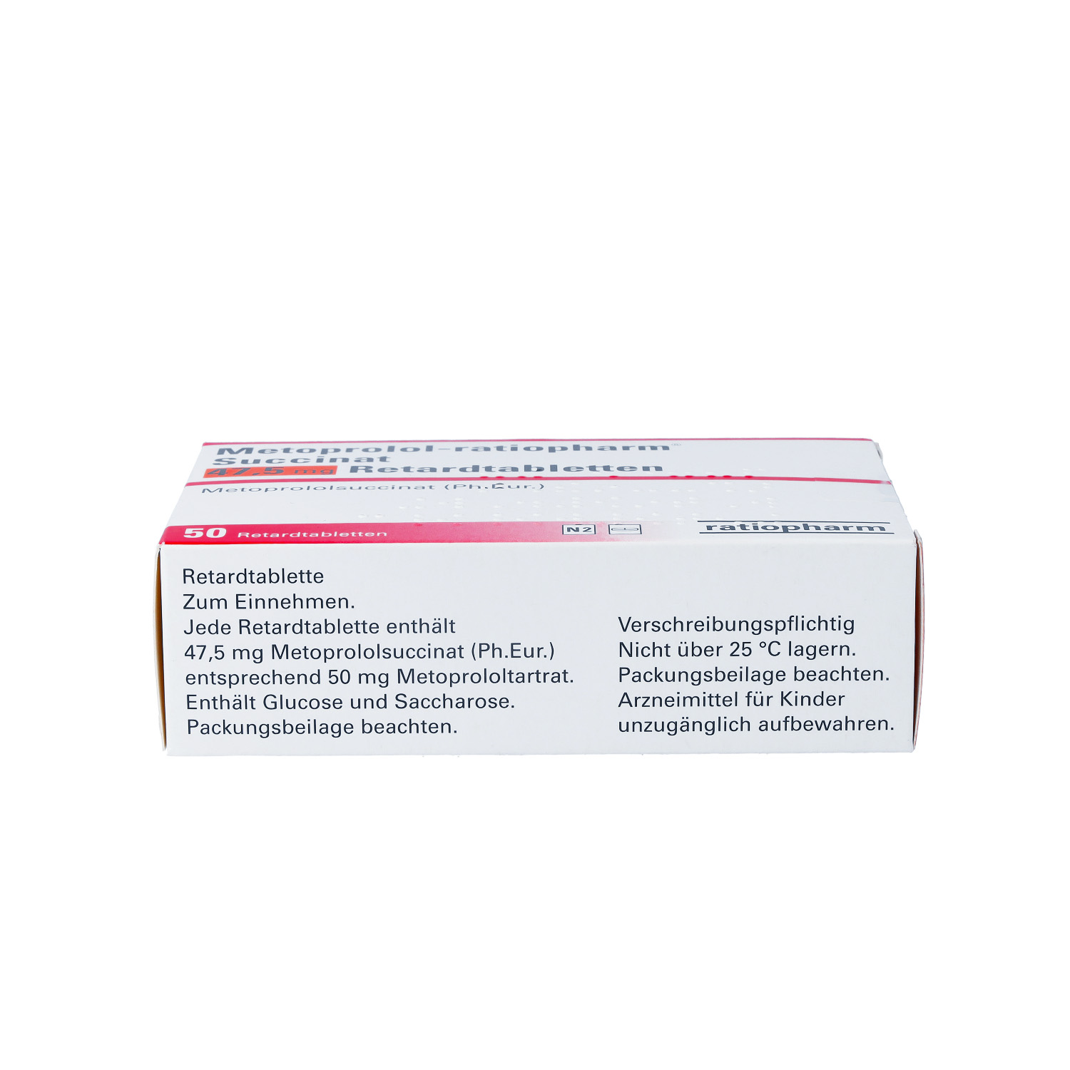METOPROLOL-ratiopharm Succinat 47,5 mg Retardtabl.