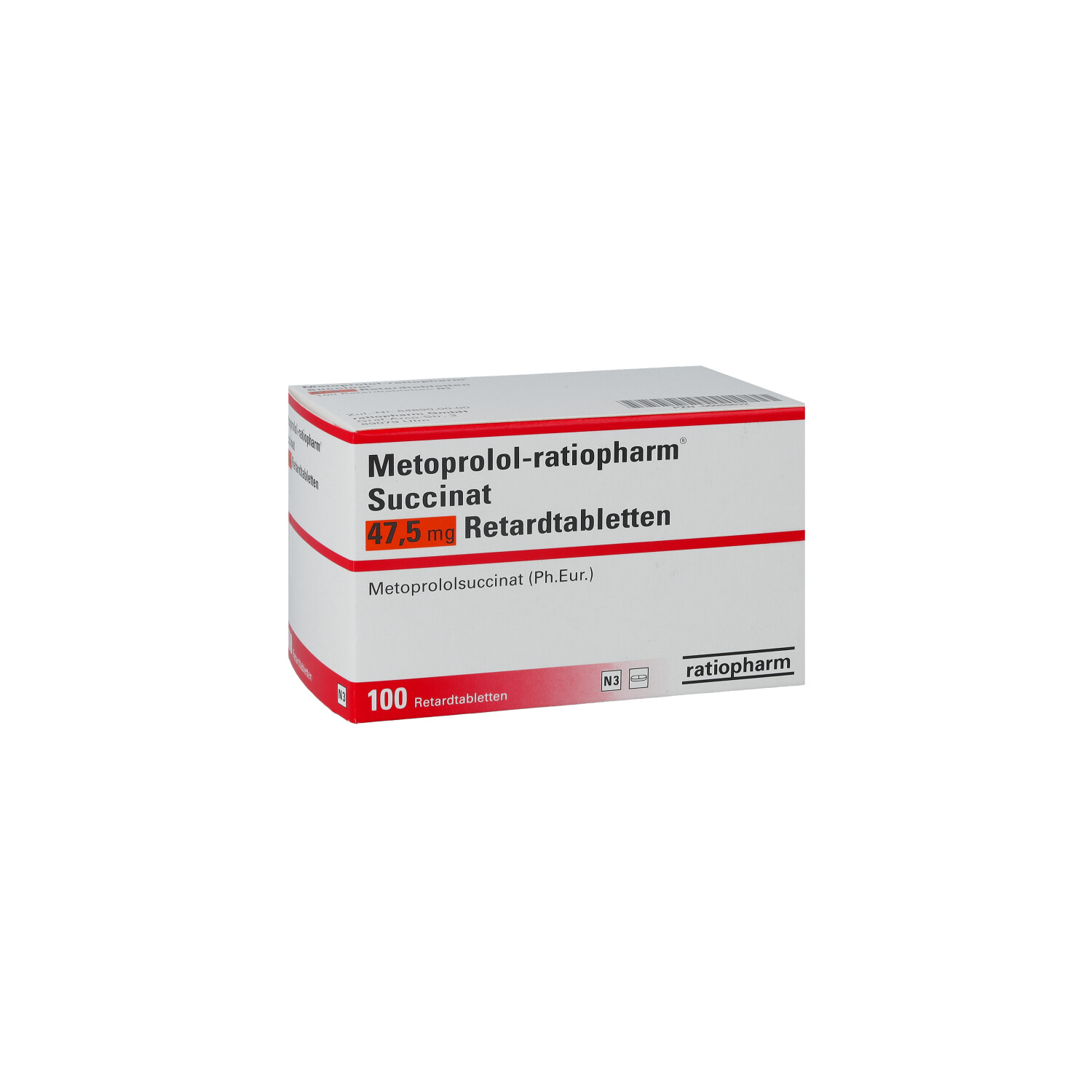 METOPROLOL-ratiopharm Succinat 47,5 mg Retardtabl.