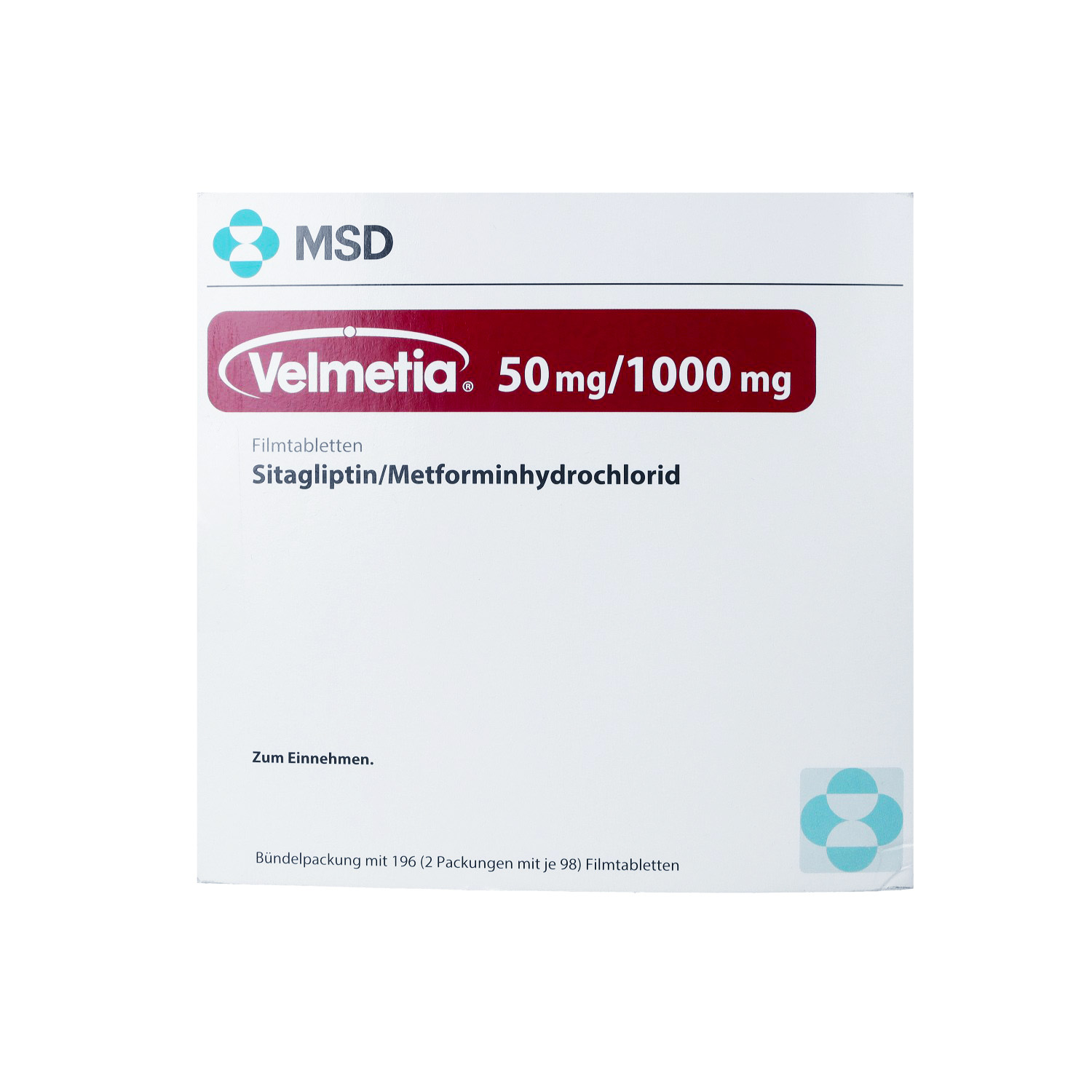 VELMETIA 50 mg/1000 mg Filmtabletten