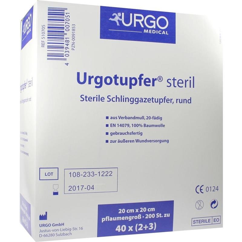 URGOTUPFER pflaumengroß steril 2+3