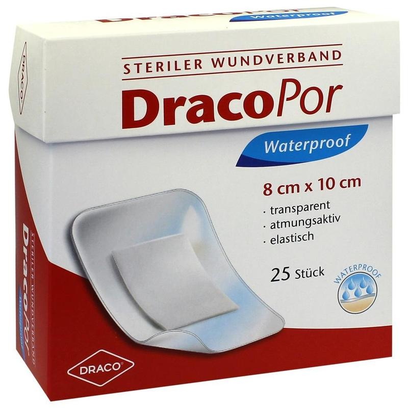 DRACOPOR waterproof Wundverband 8x10 cm steril