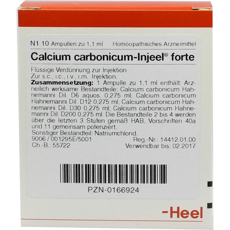 CALCIUM CARBONICUM INJEEL forte Ampullen