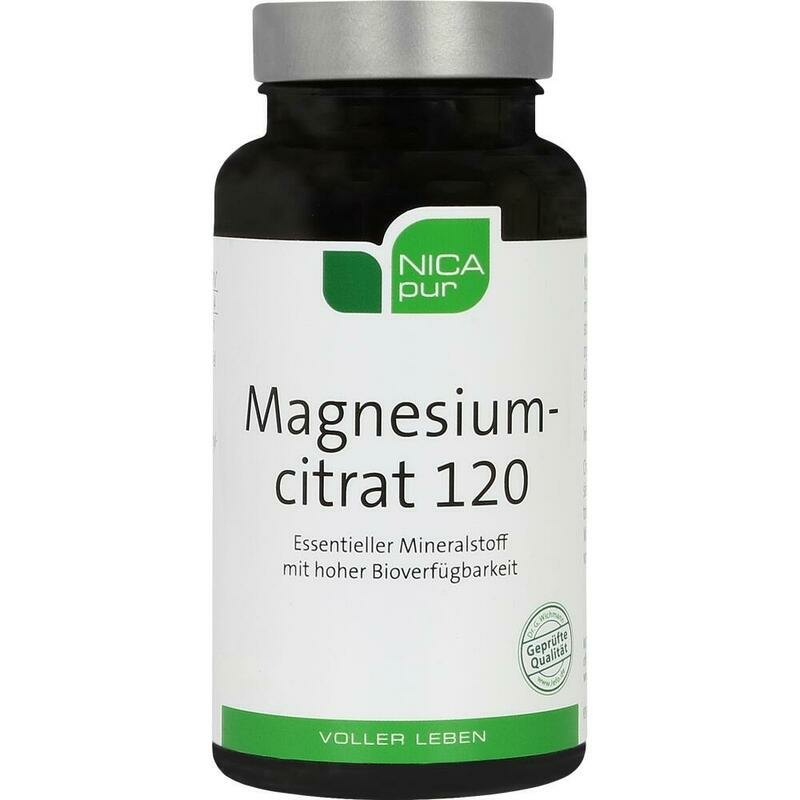 NICAPUR Magnesiumcitrat 120 Kapseln