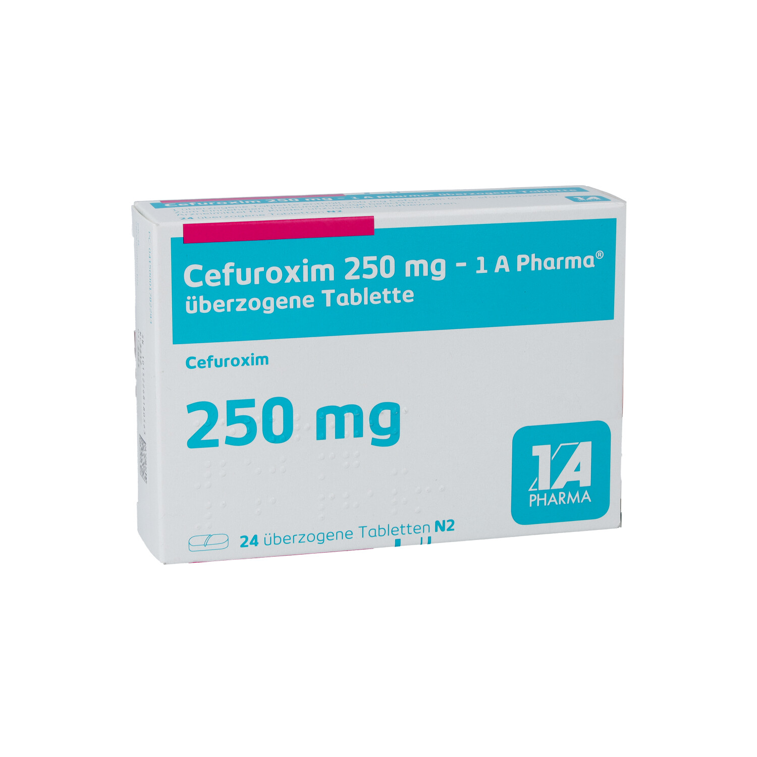 CEFUROXIM 250 mg-1A Pharma überzogene Tabletten