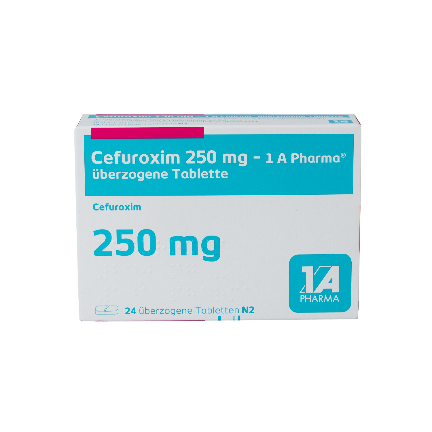 CEFUROXIM 250 mg-1A Pharma überzogene Tabletten