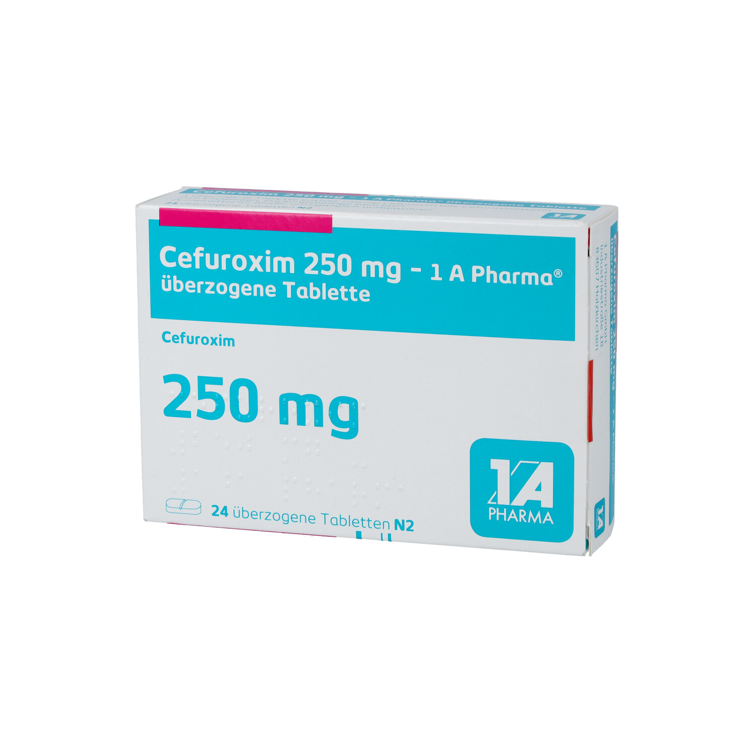 CEFUROXIM 250 mg-1A Pharma überzogene Tabletten