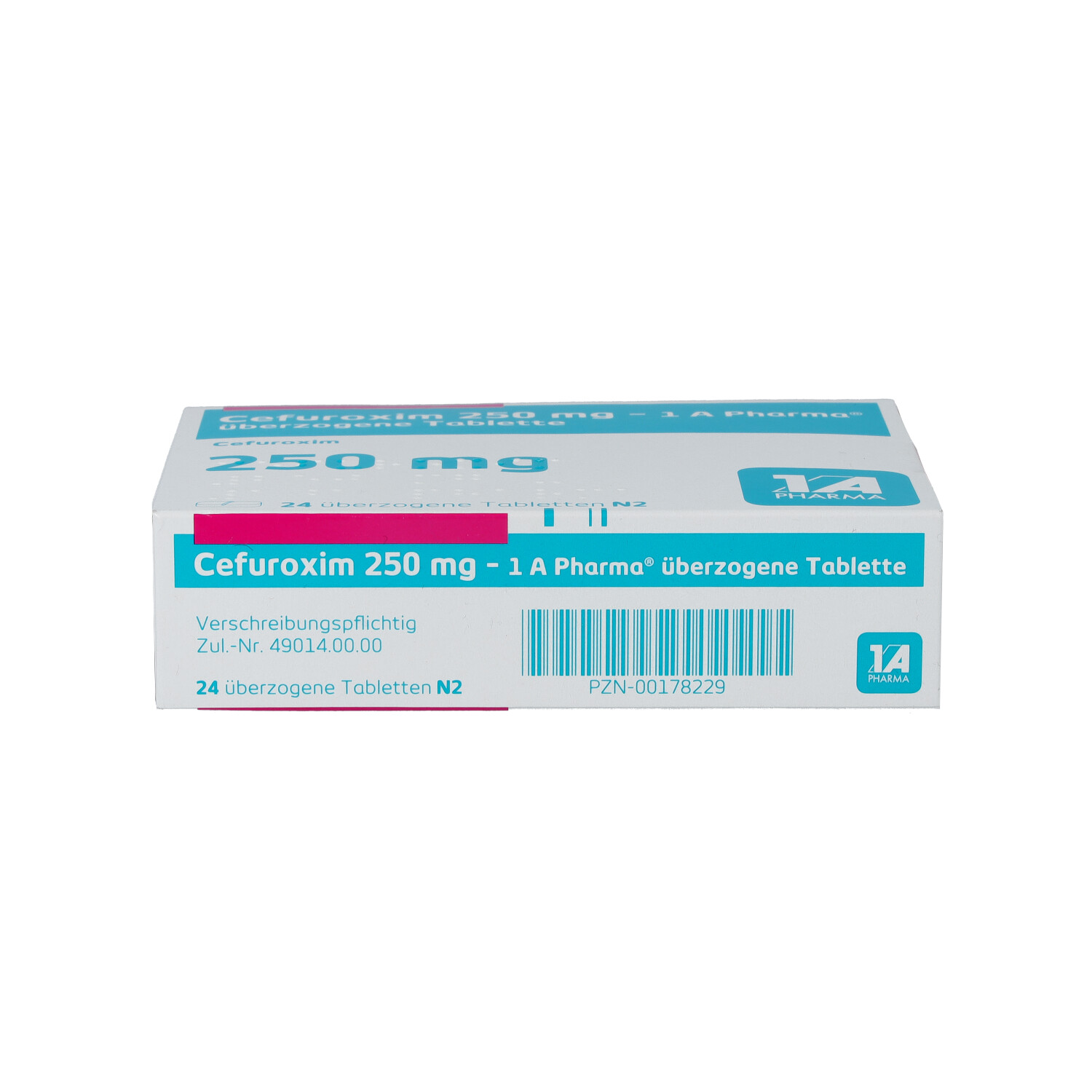 CEFUROXIM 250 mg-1A Pharma überzogene Tabletten