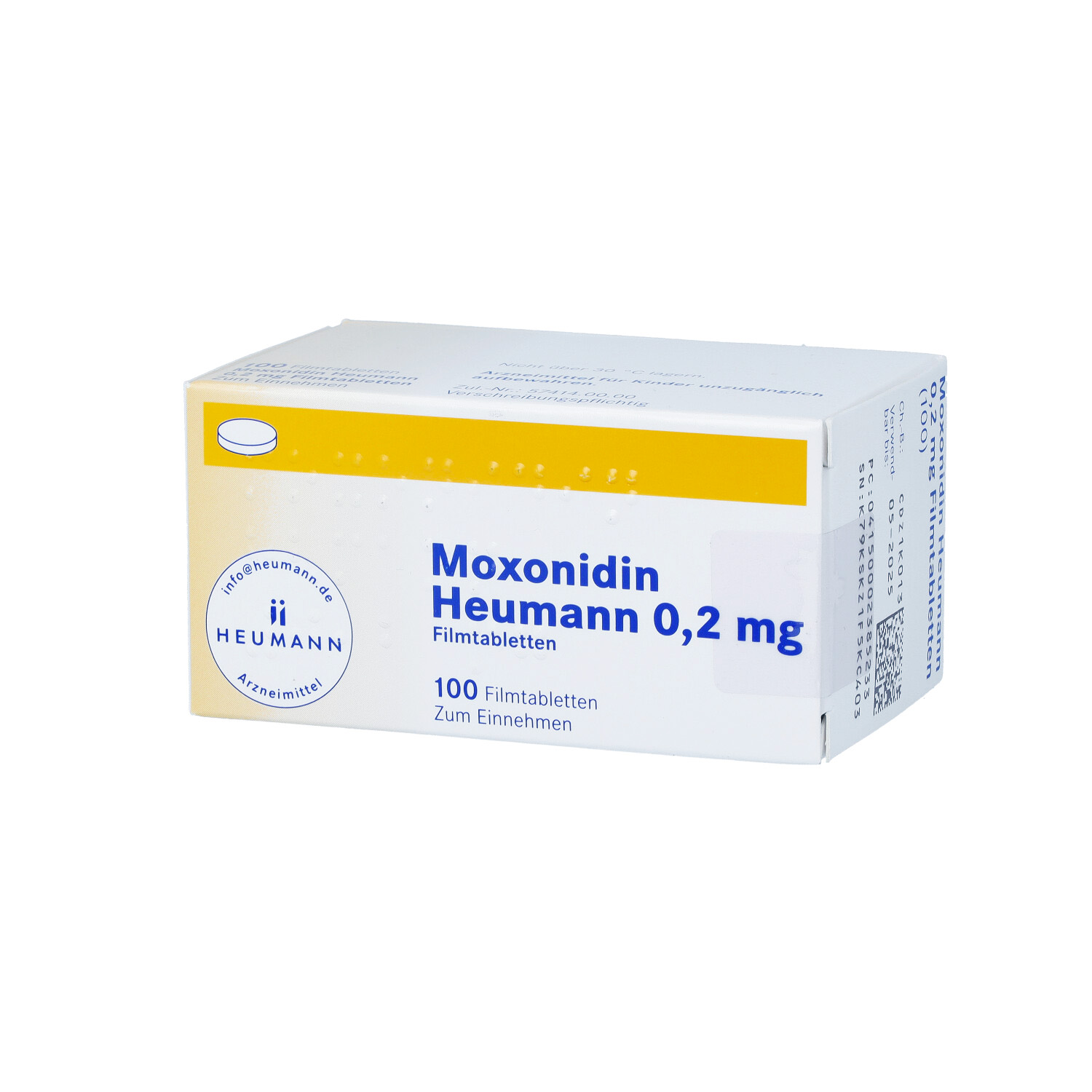 MOXONIDIN Heumann 0,2 mg Filmtabletten