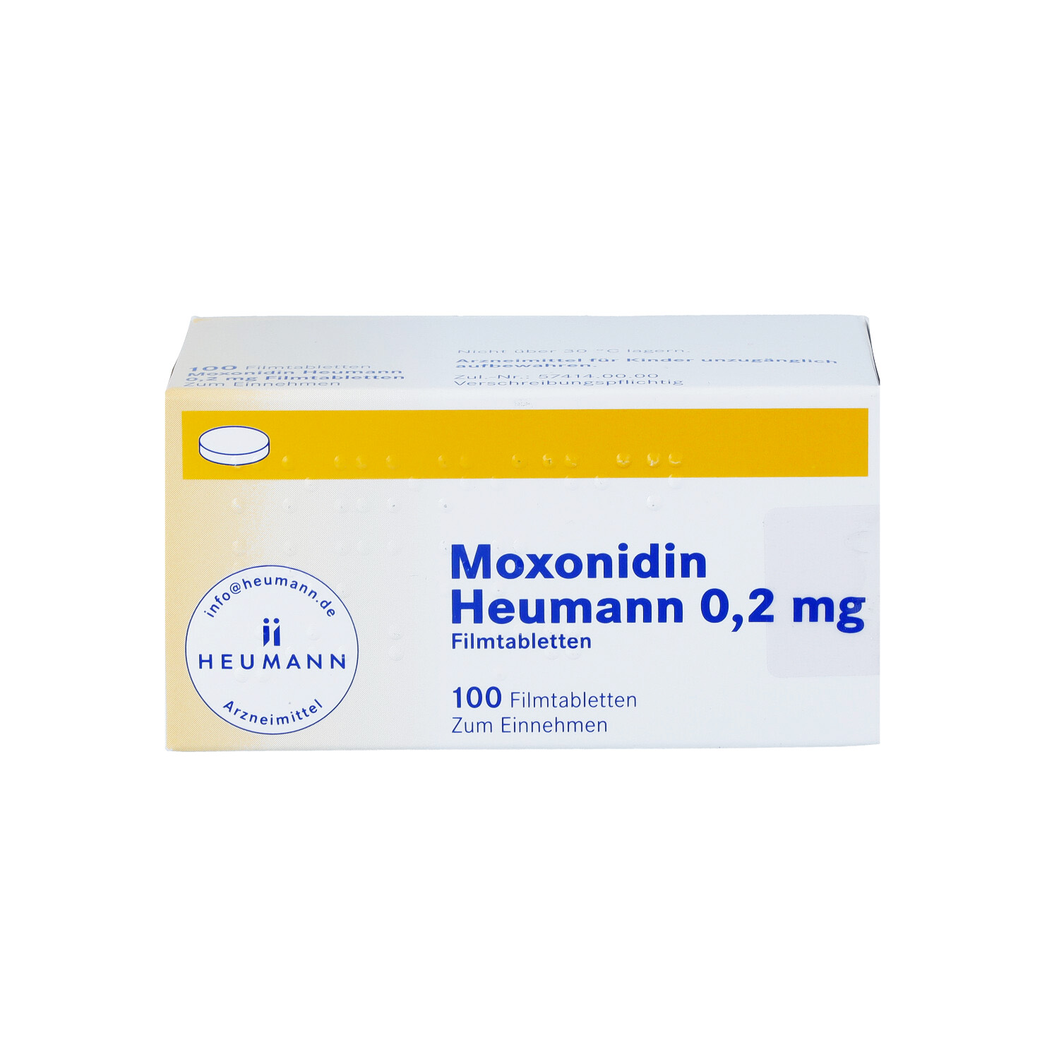 MOXONIDIN Heumann 0,2 mg Filmtabletten