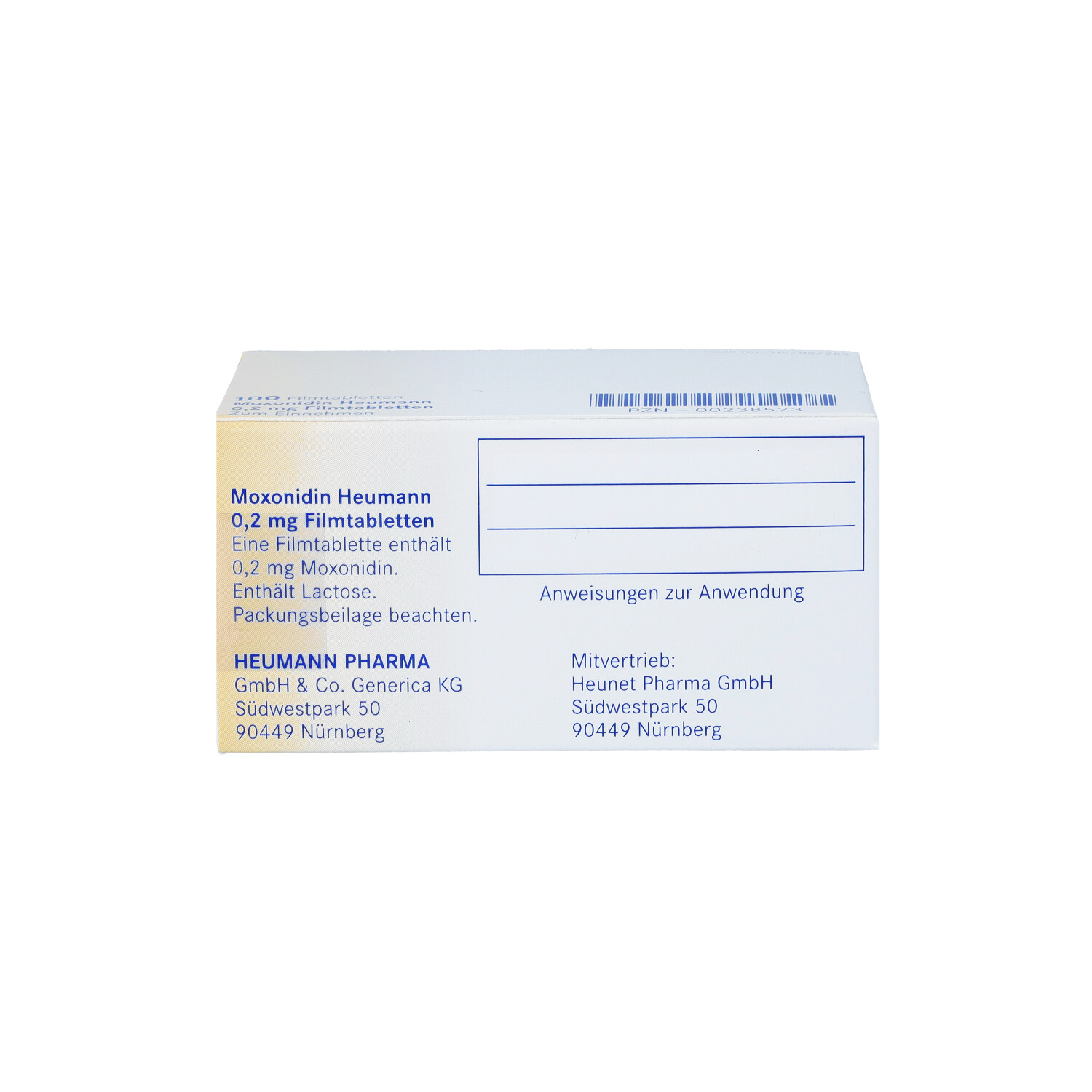 MOXONIDIN Heumann 0,2 mg Filmtabletten