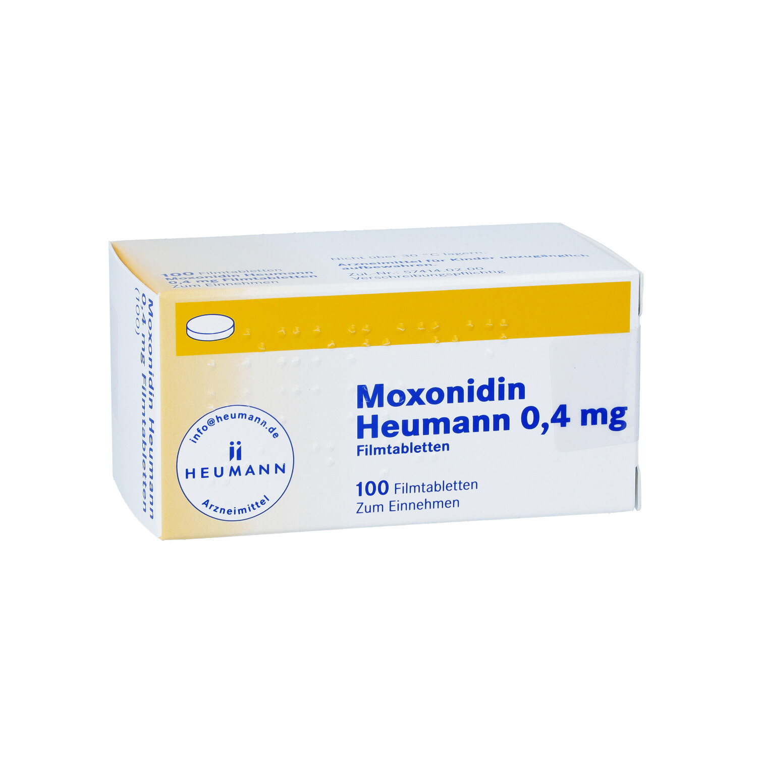 MOXONIDIN Heumann 0,4 mg Filmtabletten