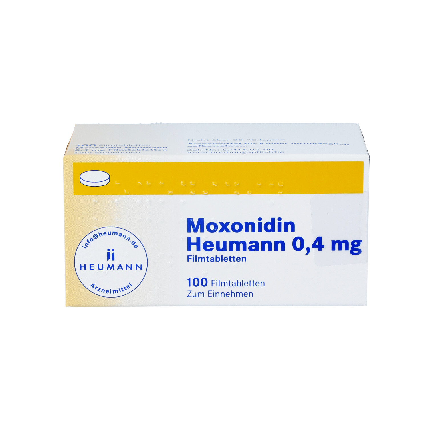 MOXONIDIN Heumann 0,4 mg Filmtabletten
