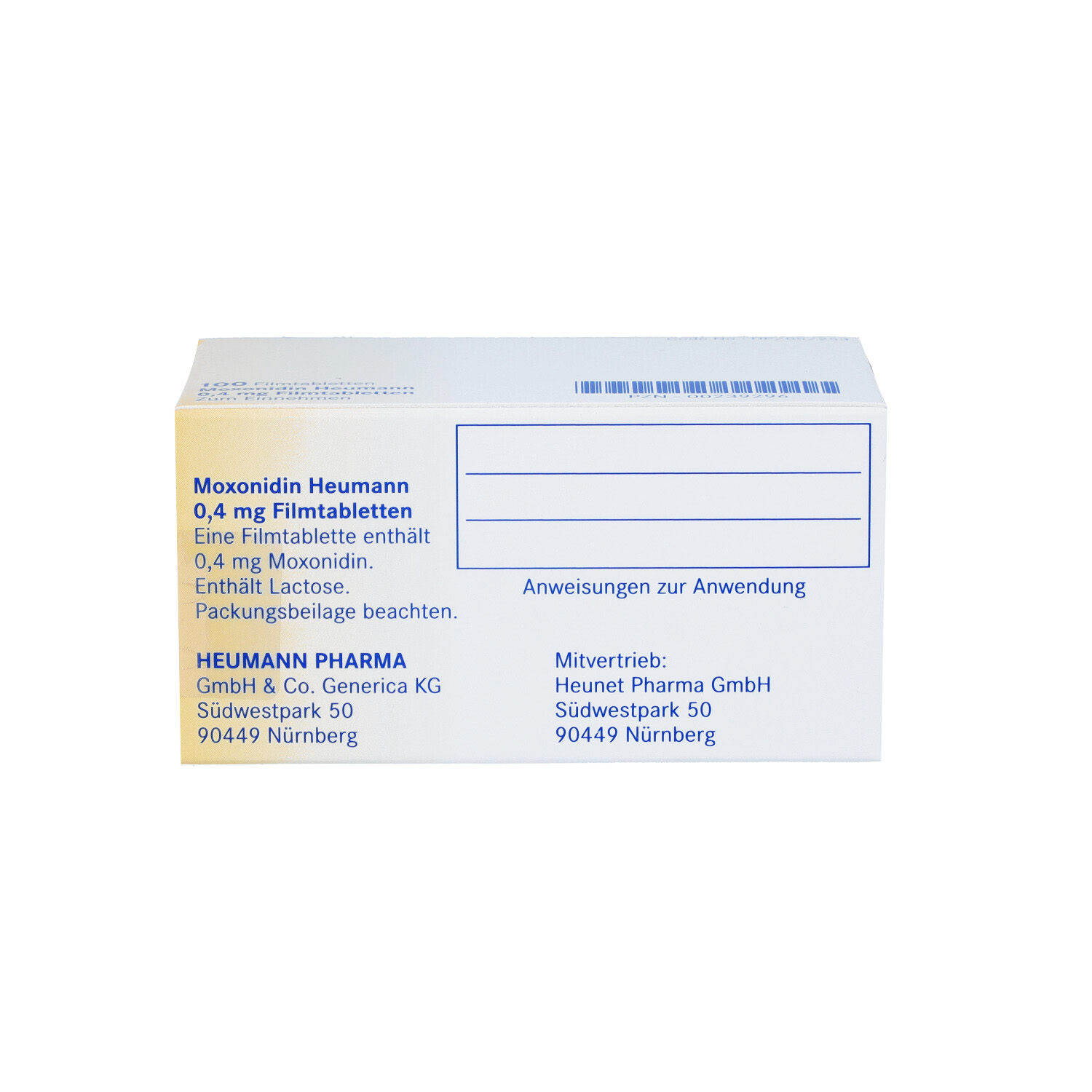 MOXONIDIN Heumann 0,4 mg Filmtabletten