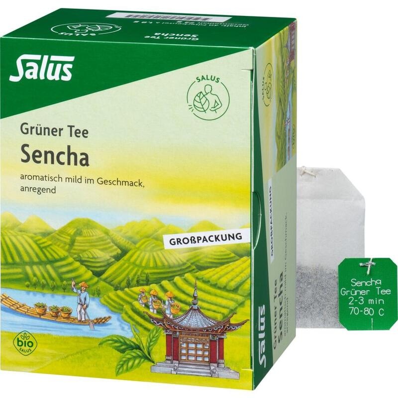 GRÜNER TEE Bio Salus Filterbeutel Großpackung