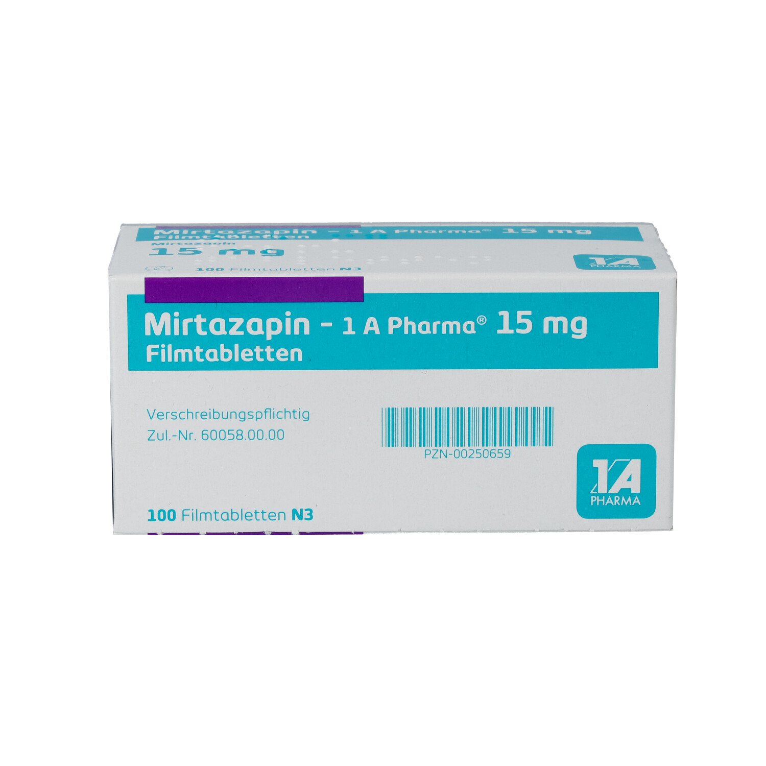 MIRTAZAPIN-1A Pharma 15 mg Filmtabletten