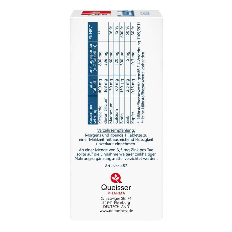 DOPPELHERZ Kieselerde+Biotin+Zink Tabletten