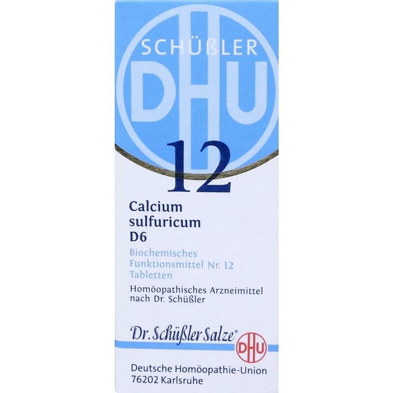BIOCHEMIE DHU 12 Calcium sulfuricum D 6 Tabletten