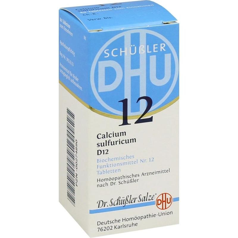 BIOCHEMIE DHU 12 Calcium sulfuricum D 12 Tabletten