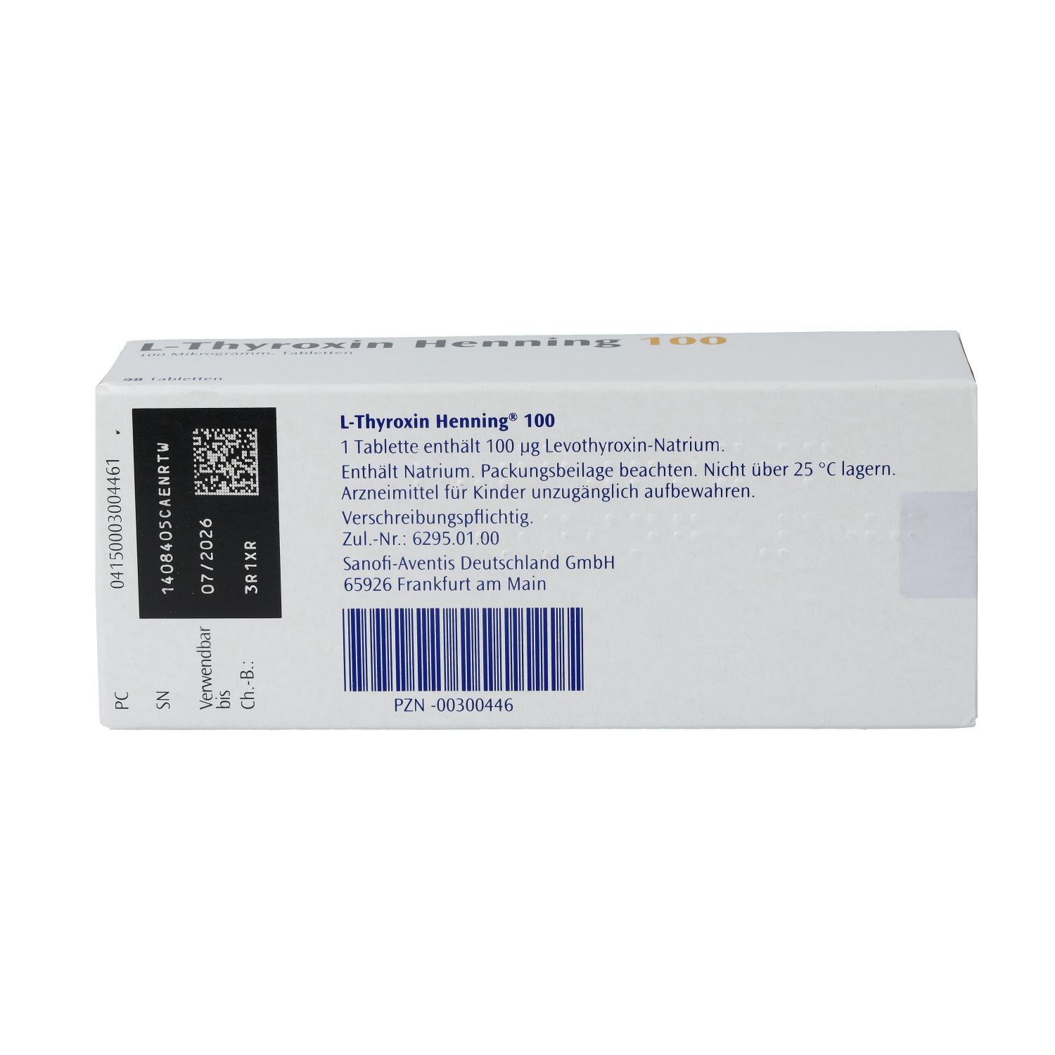 L-THYROXIN 100 Henning Tabl.i.Kalenderpack.