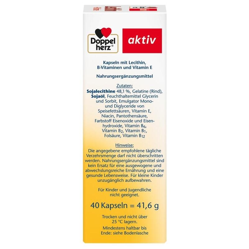 DOPPELHERZ Lecithin+B-Vitamine Kapseln