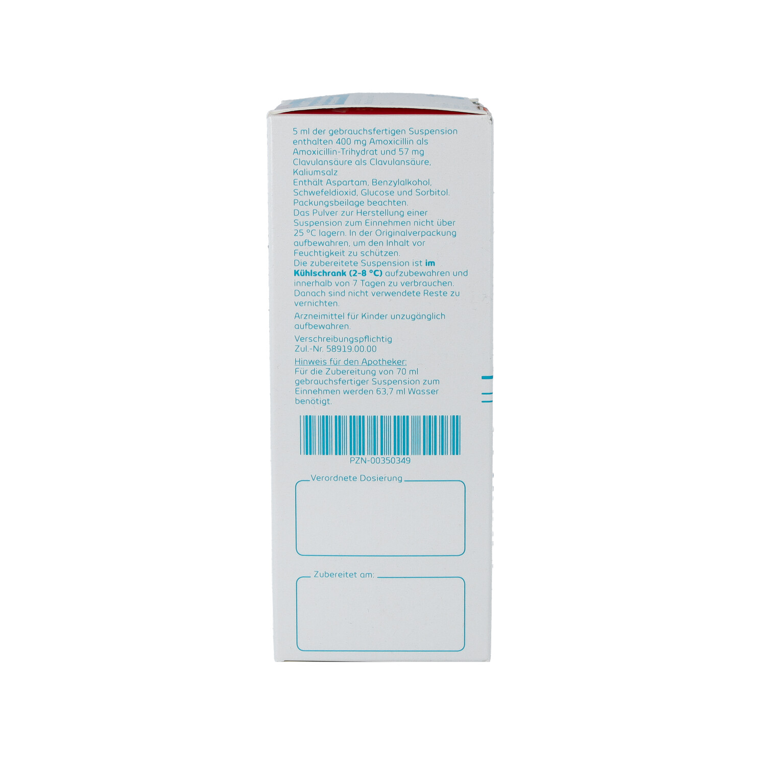AMOXICLAV 400/57 TS-1A Pharma P.H.Susp.z.Einn.