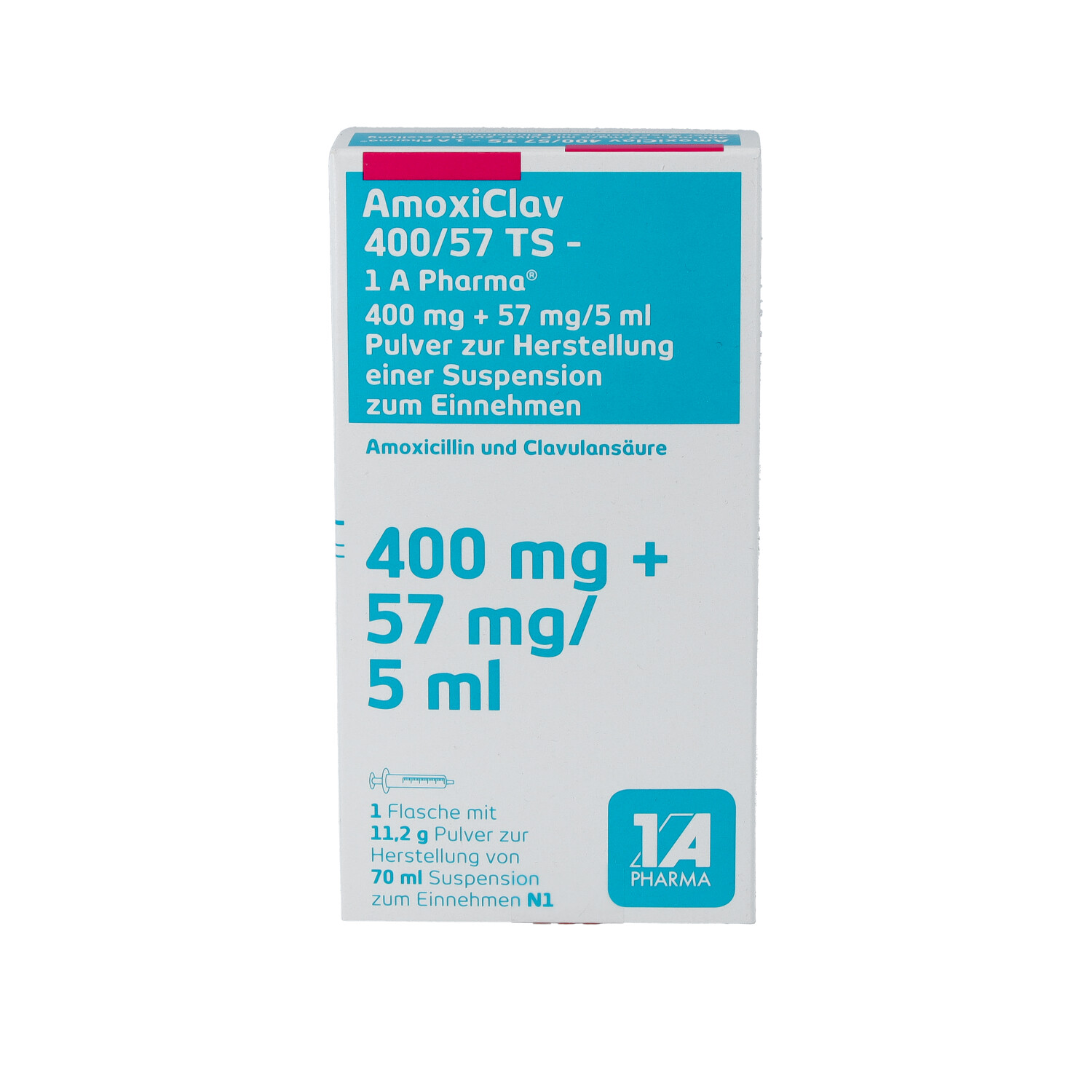 AMOXICLAV 400/57 TS-1A Pharma P.H.Susp.z.Einn.
