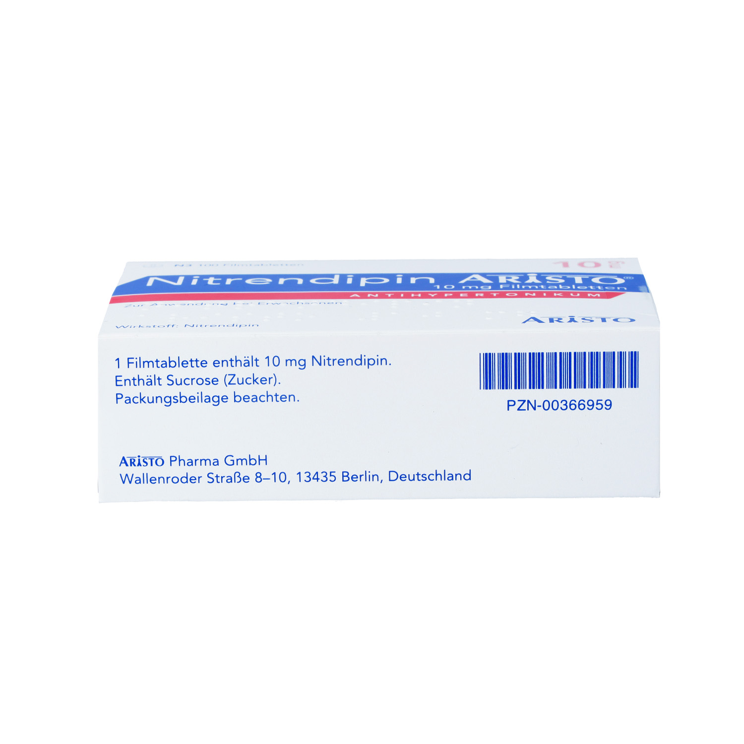 NITRENDIPIN Aristo 10 mg Filmtabletten