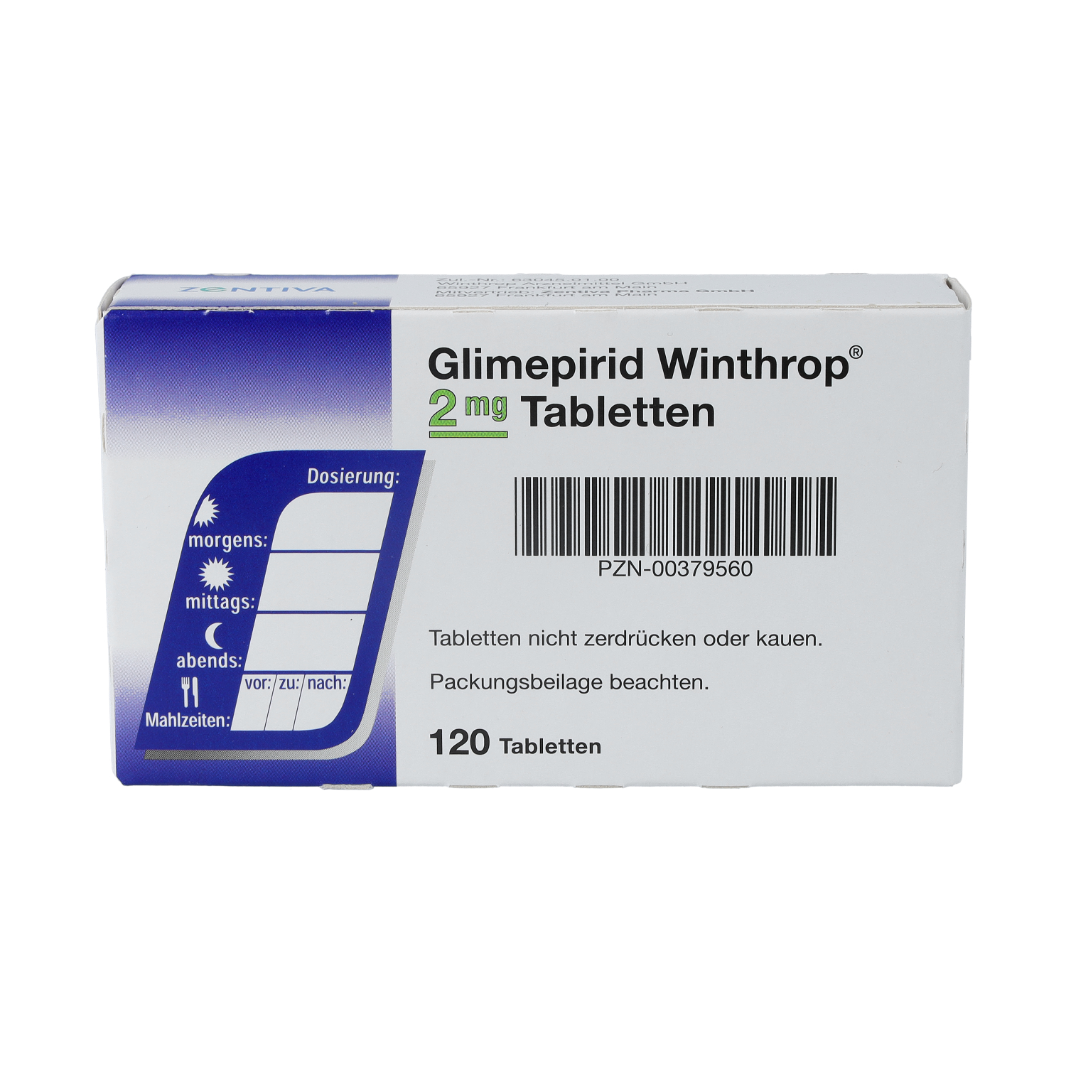 GLIMEPIRID Winthrop 2 mg Tabletten