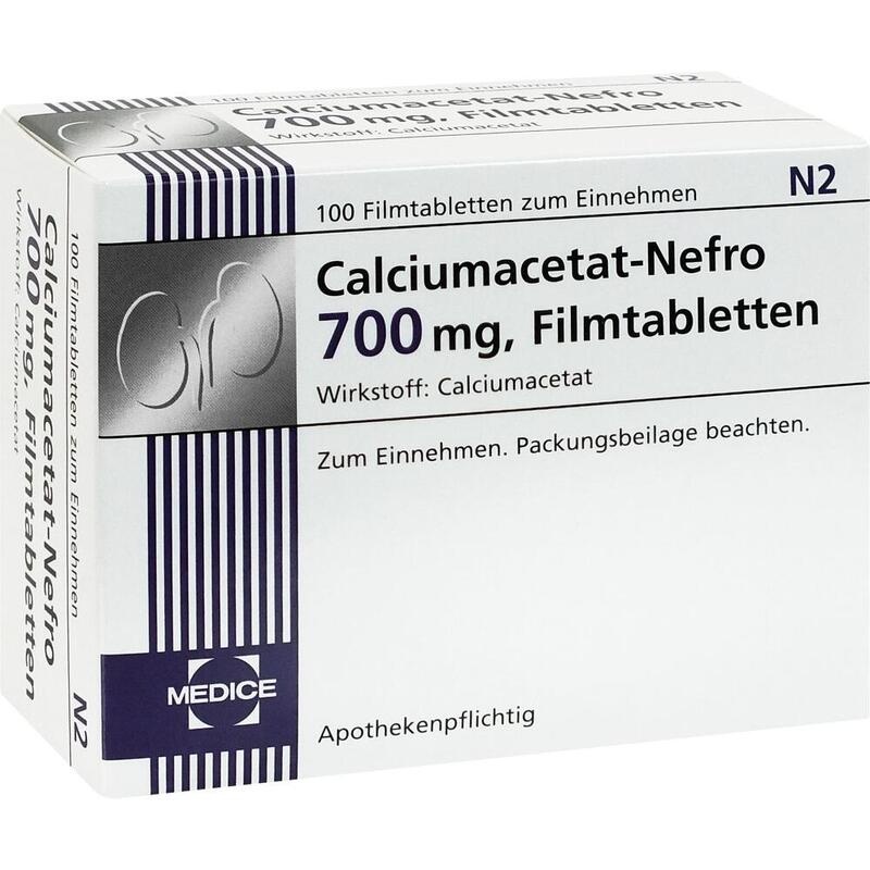 CALCIUMACETAT NEFRO 700 mg Filmtabletten