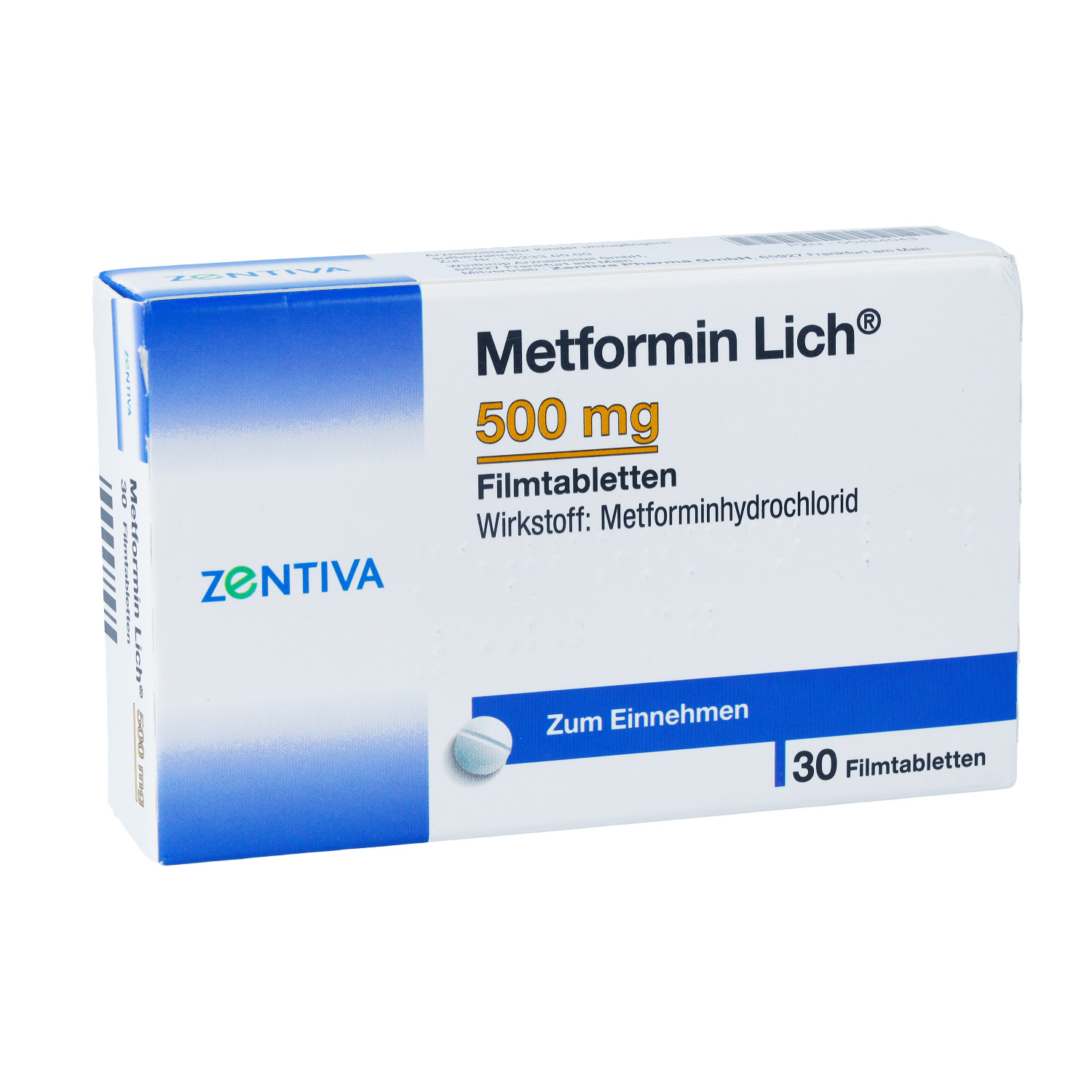 METFORMIN Lich 500 mg Filmtabletten