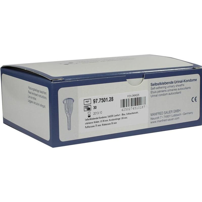 SAUER Comfort selbstkleb.Urinalkond.130mm Drm.28mm
