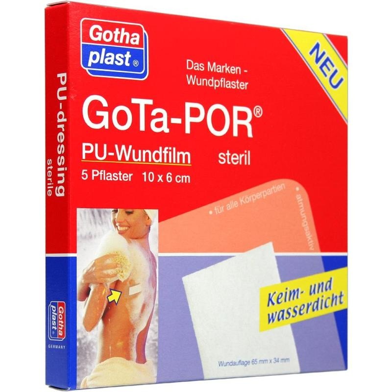GOTA-POR PU Wundfilm 10x6 cm steril Pflaster