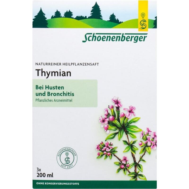 THYMIAN SAFT Schoenenberger Heilpflanzensäfte