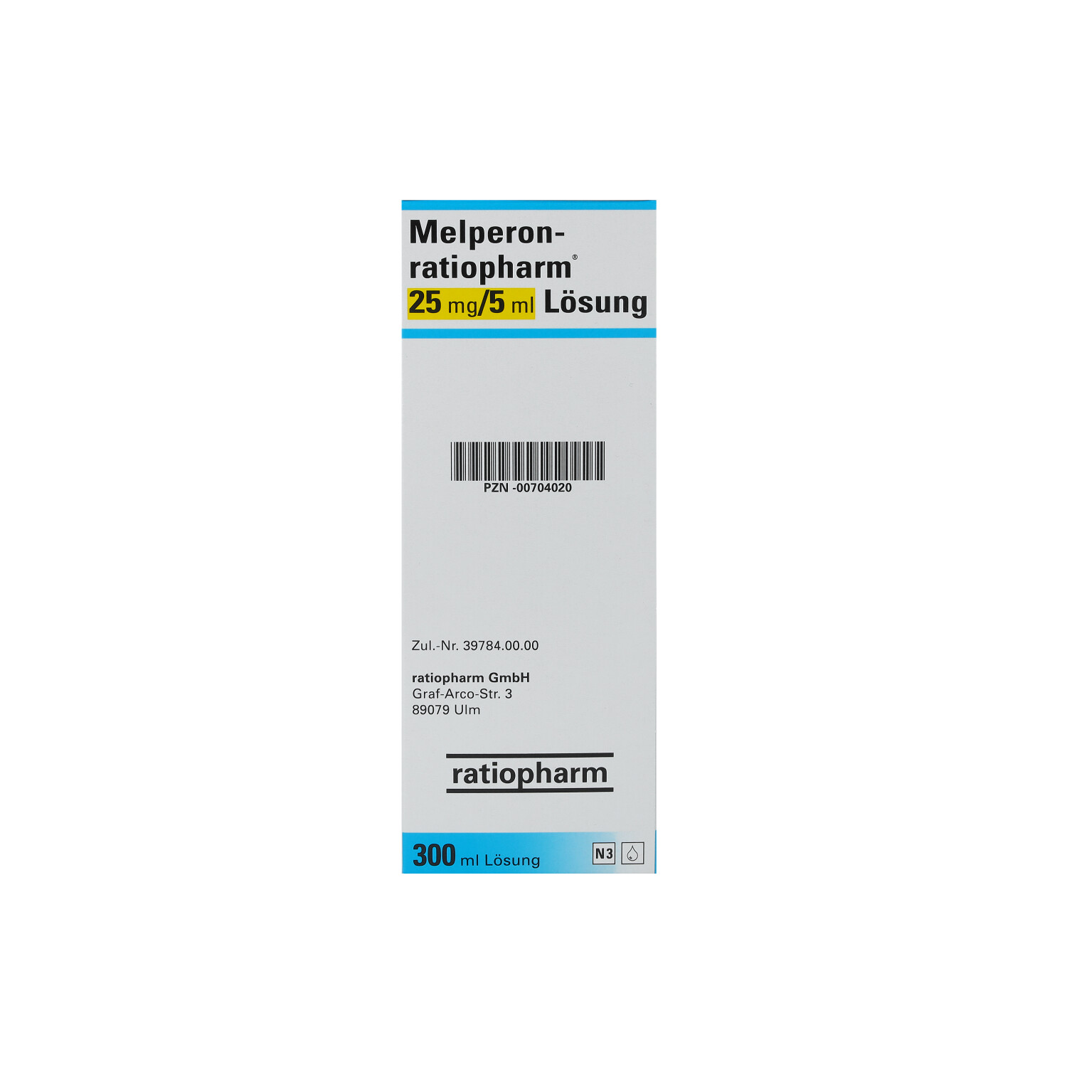 MELPERON-ratiopharm 25 mg/5 ml Lösung