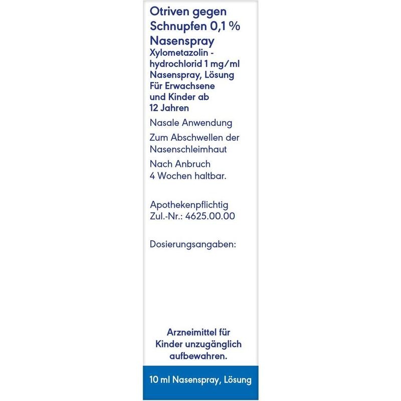 OTRIVEN 0,1% Nasenspray