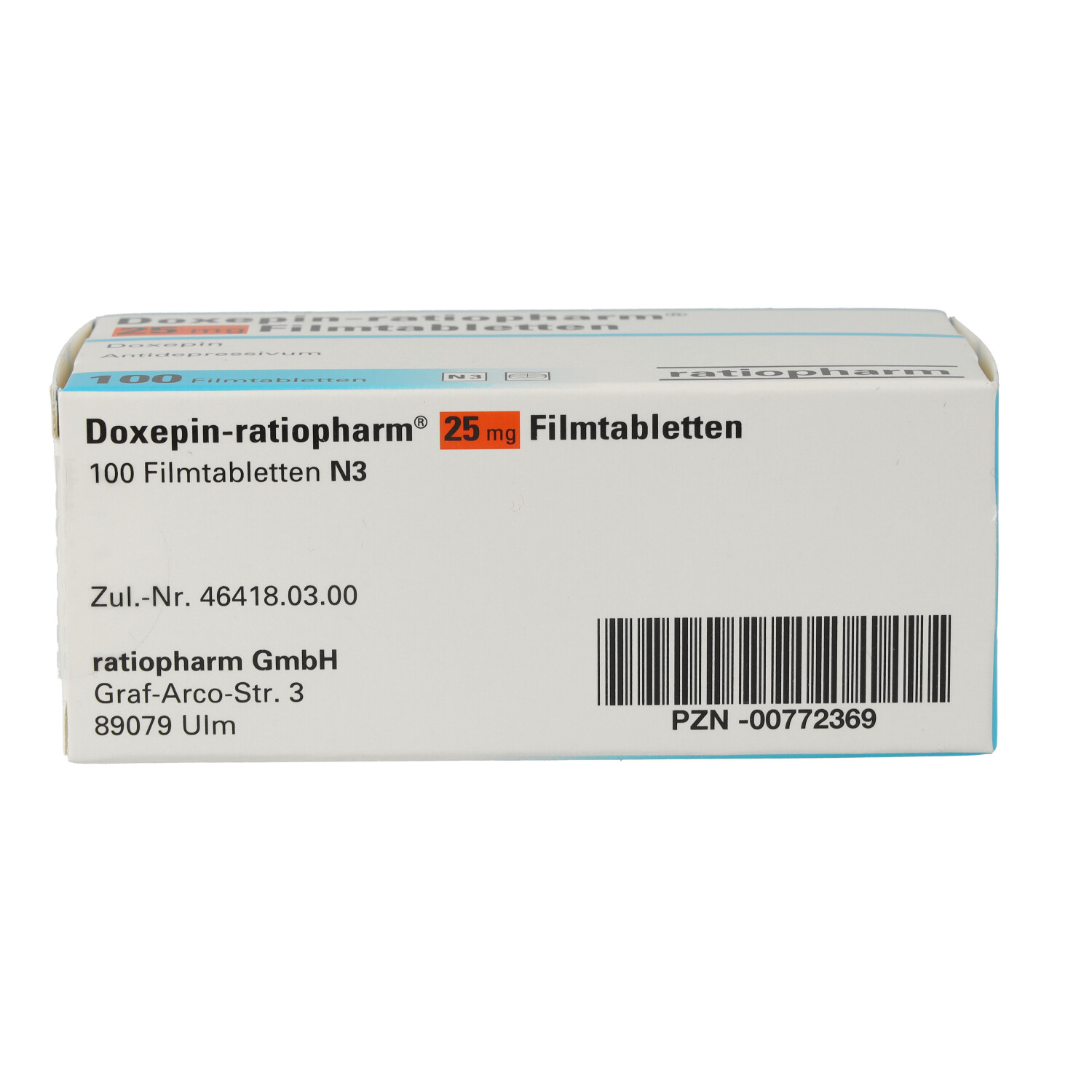 DOXEPIN-ratiopharm 25 mg Filmtabletten