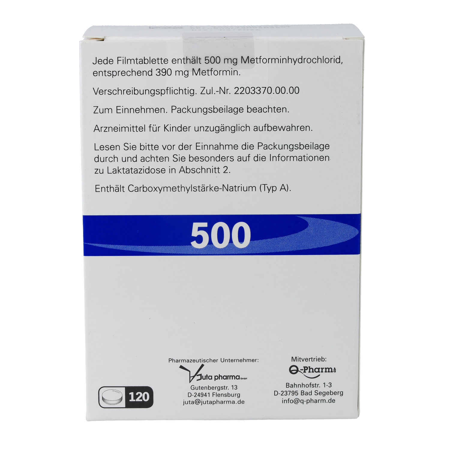 JUFORMIN 500 mg Filmtabletten
