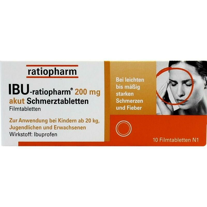 IBU-RATIOPHARM 200 mg akut Schmerztbl.Filmtabl.