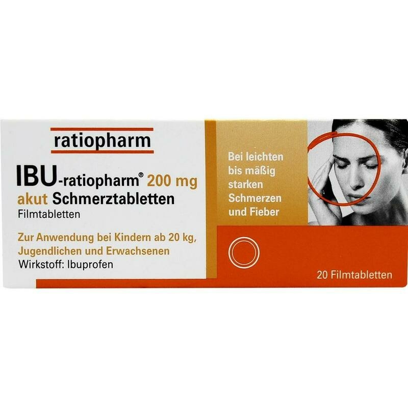 IBU-RATIOPHARM 200 mg akut Schmerztbl.Filmtabl.