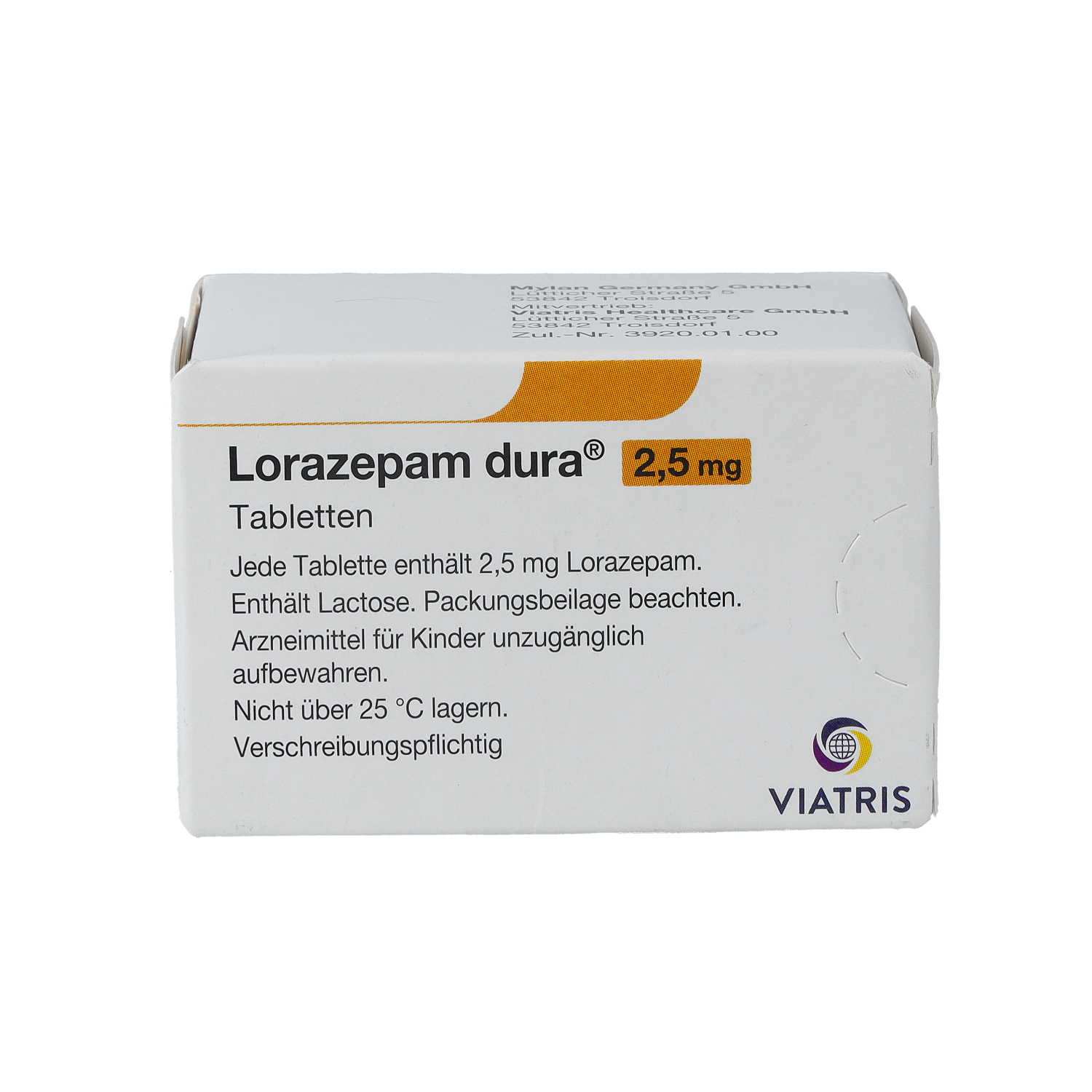 LORAZEPAM dura 2,5 mg Tabletten