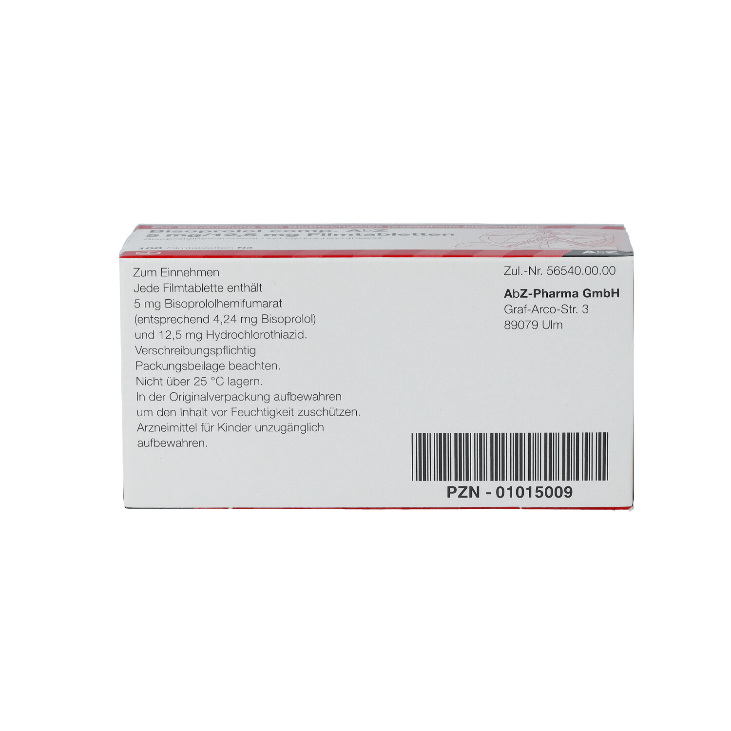 BISOPROLOL comp. AbZ 5/12,5 mg Filmtabletten