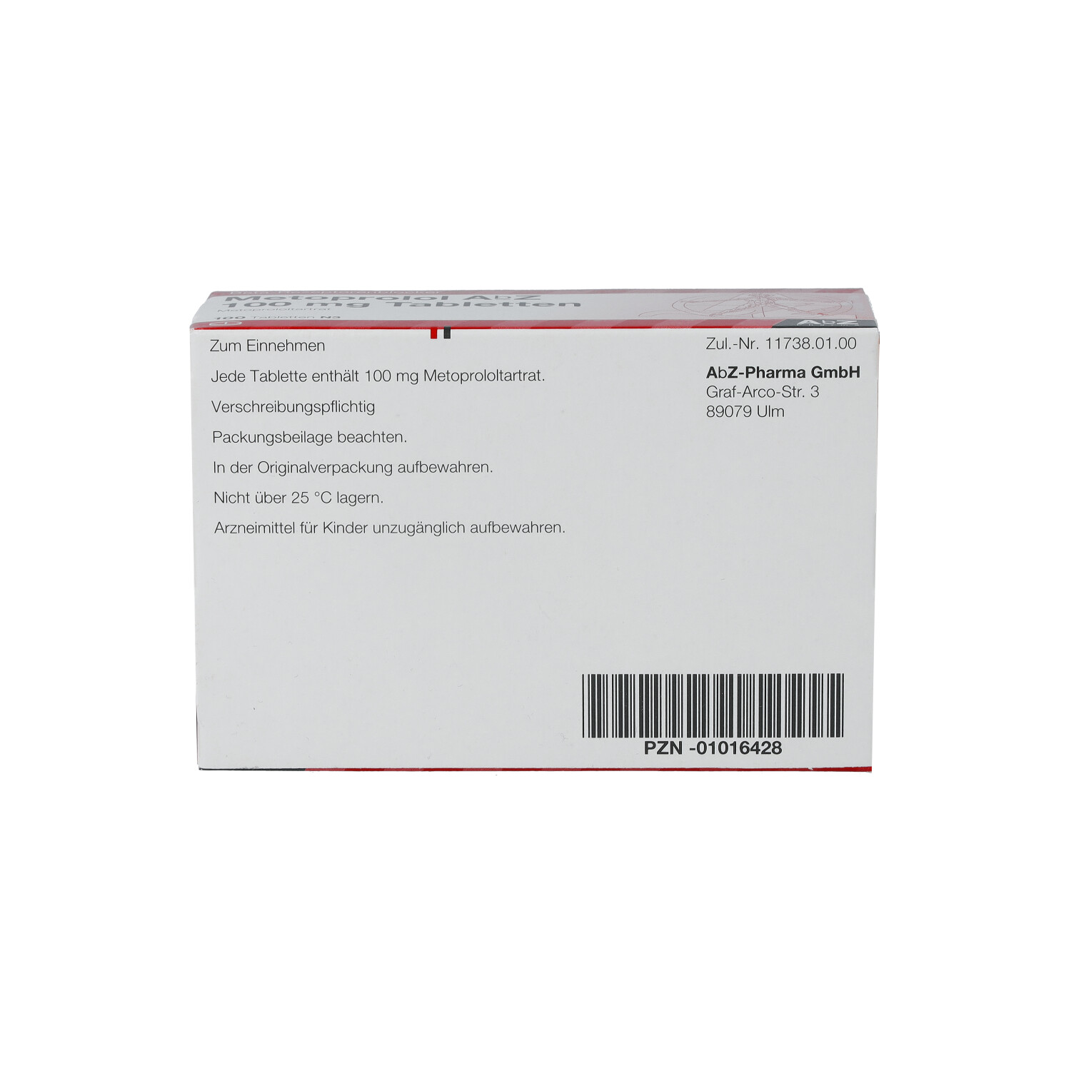METOPROLOL AbZ 100 mg Tabletten